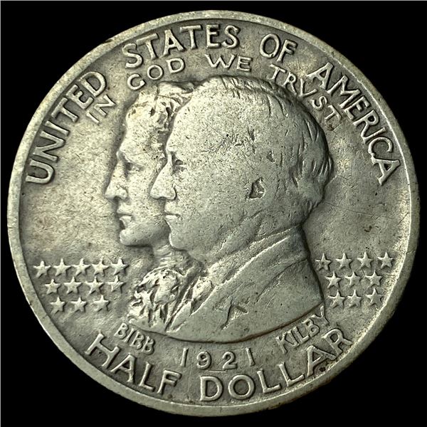 1921 Silver Alabama Centennial Half Dollar CLOSELY UNCIRCULATED
