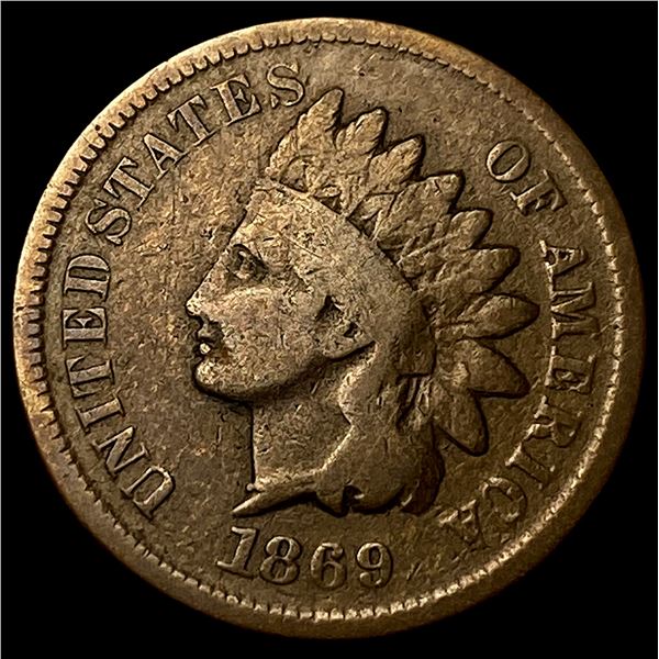 1869 Indian Head Cent NICELY CIRCULATED