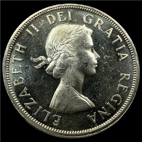 1958 Canada Silver Dollar (British Columbia)  GEM BU