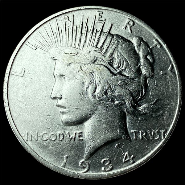 1934-D Silver Peace Dollar CHOICE AU