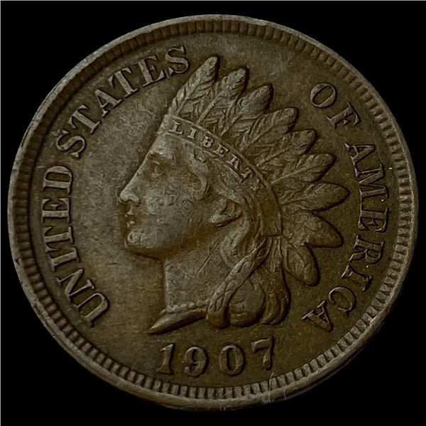 1907 Indian Head Cent CHOICE AU