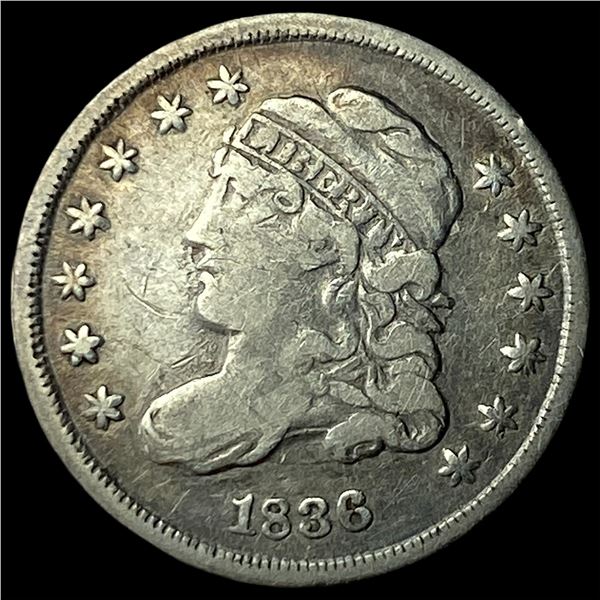 1836 Silver Capped Bust Half Dime LIGHTLY CIRCULATED