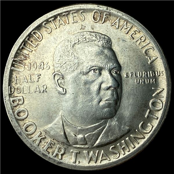 1946 Silver Half Dollar Booker T. Washington  CHOICE BU