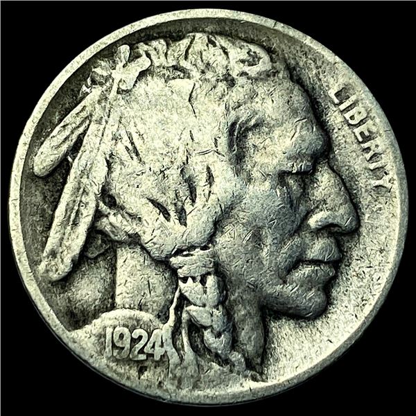 1924-D Buffalo Nickel NEARLY UNCIRCULATED