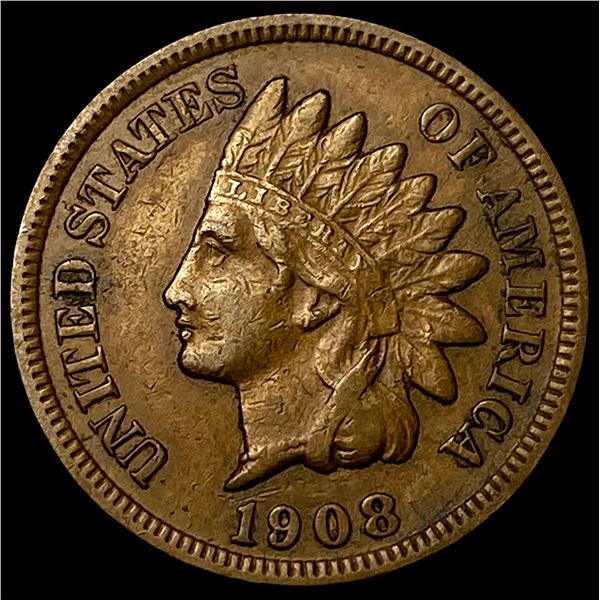 1908-S Indian Head Cent CHOICE AU