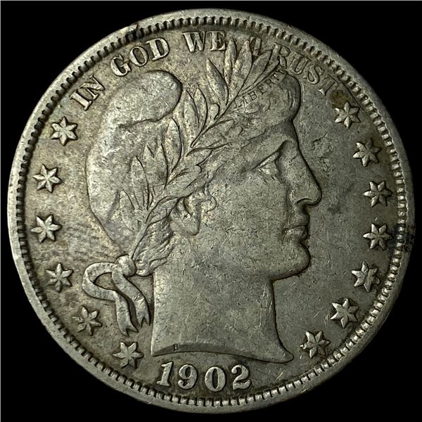 1902 Silver Barber Half Dollar CLOSELY UNCIRCULATED