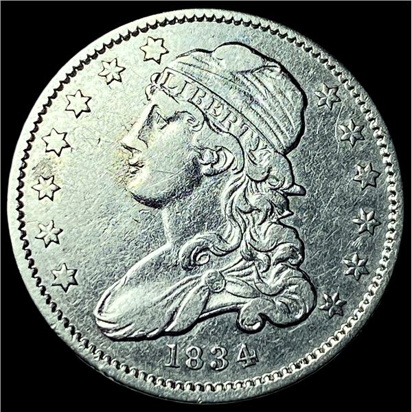 1834 Capped Bust Quarter CLOSELY UNCIRCULATED