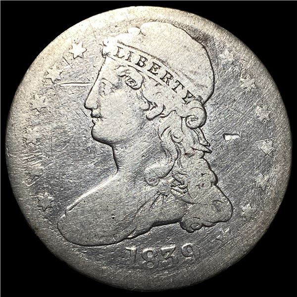 1839 Silver Capped Bust Half Dollar NICELY  CIRCULATED