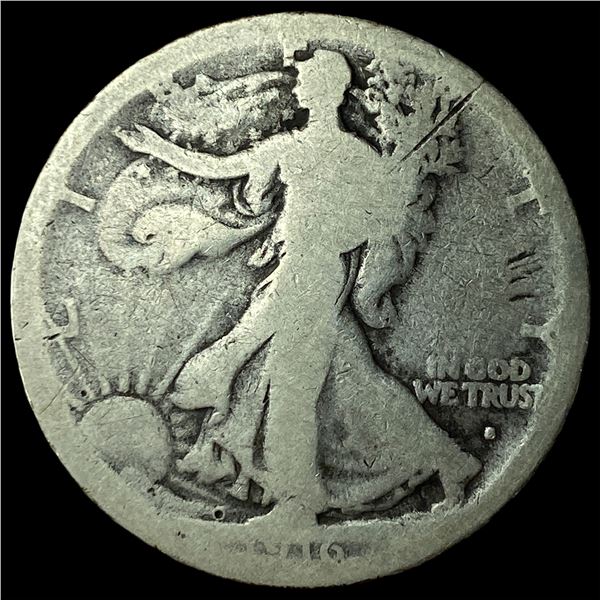 1916-S Silver Walking Liberty Half Dollar NICELY CIRCULATED