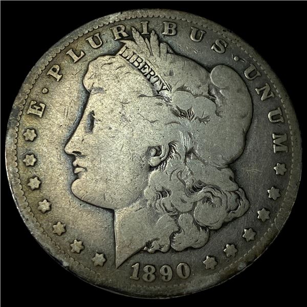 1890-CC Silver Morgan Dollar LIGHTLY  CIRCULATED