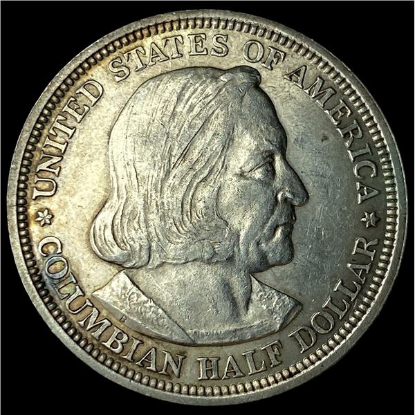 1893 Silver Columbian Exposition Half Dollar GEM BU