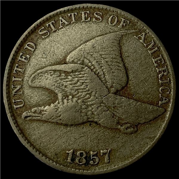 1857 Flying Eagle Cent NEARLY UNCIRCULATED