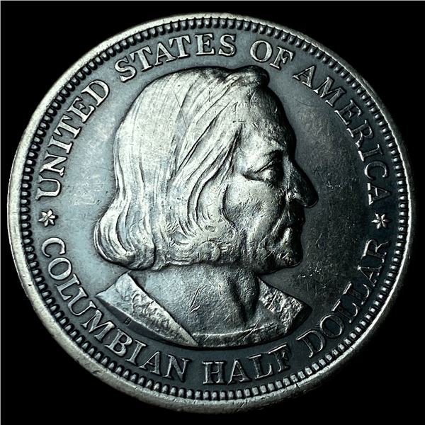 1893 Silver Columbian Exposition Half Dollar CHOICE AU