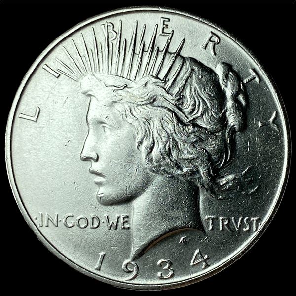 1934-D Silver Peace Dollar CHOICE BU