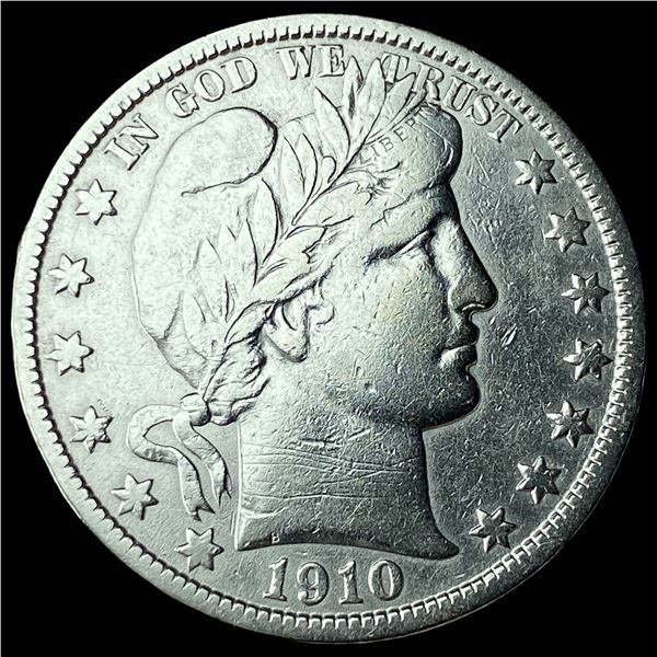 1910-S Silver Barber Half Dollar NEARLY  UNCIRCULATED