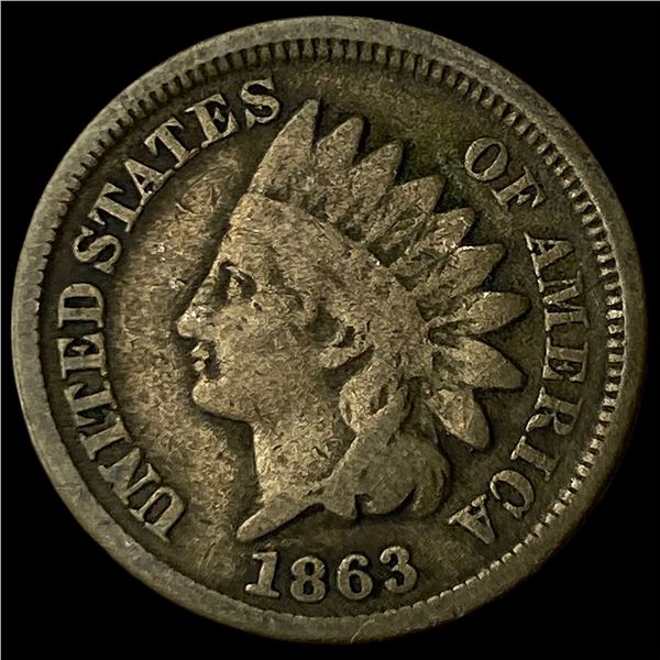 1863 Indian Head Cent NEARLY UNCIRCULATED
