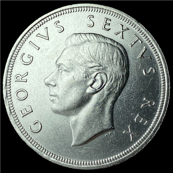 1948 South Africa Silver 5 Shillings CHOICE  BU