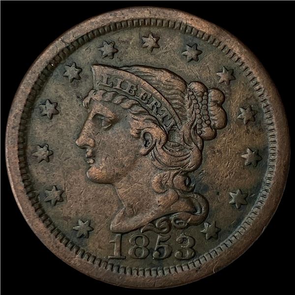 1853 Braided Hair Large Cent UNCIRCULATED