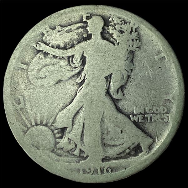 1916 Silver Walking Liberty Half Dollar NICELY CIRCULATED
