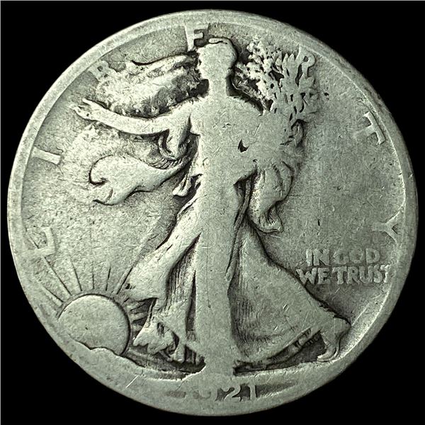 1921-S Silver Walking Liberty Half Dollar  NICELY CIRCULATED
