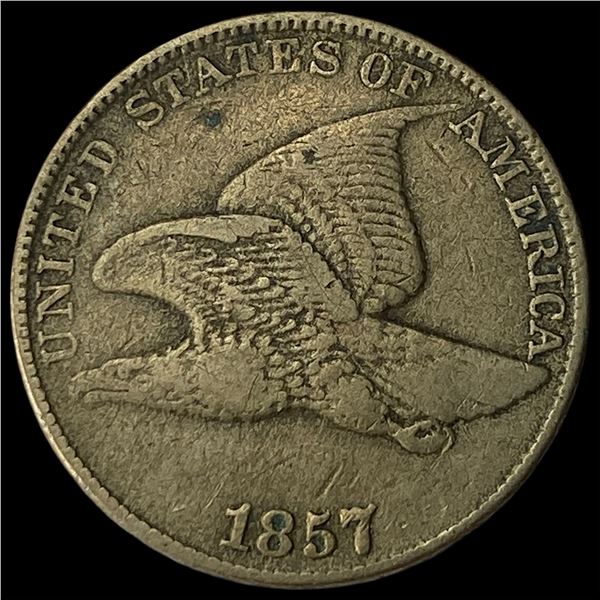 1857 Flying Eagle Cent NEARLY UNCIRCULATED