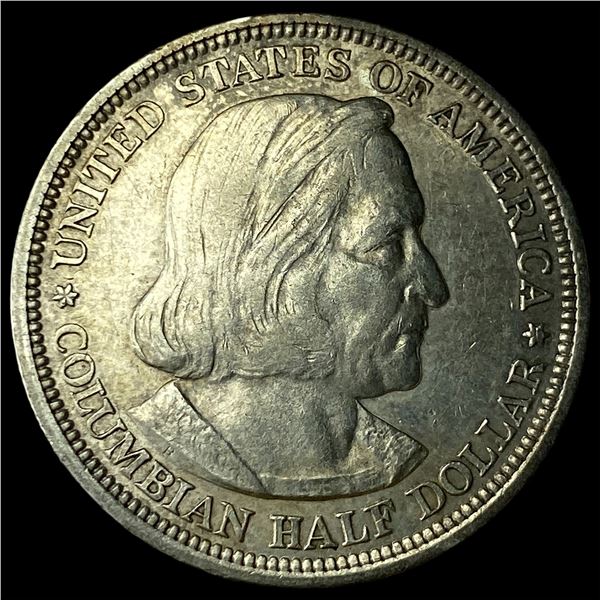 1893 Silver Columbian Exposition Half Dollar CLOSELY UNCIRCULATED