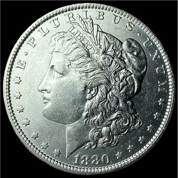 1880-O Micro O Silver Morgan Dollar CHOICE BU