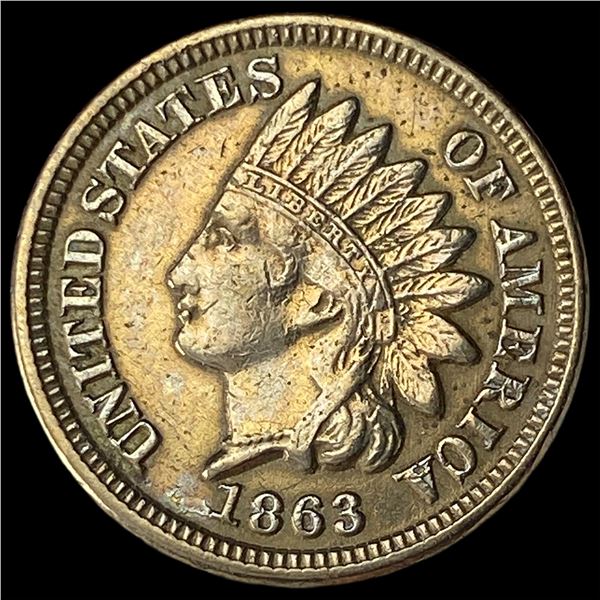 1863 Indian Head Cent CLOSELY UNCIRCULATED