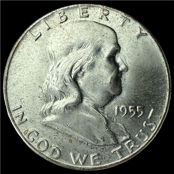 1955 "Bugs Bunny" Franklin Silver Half Dollar CHOICE BU