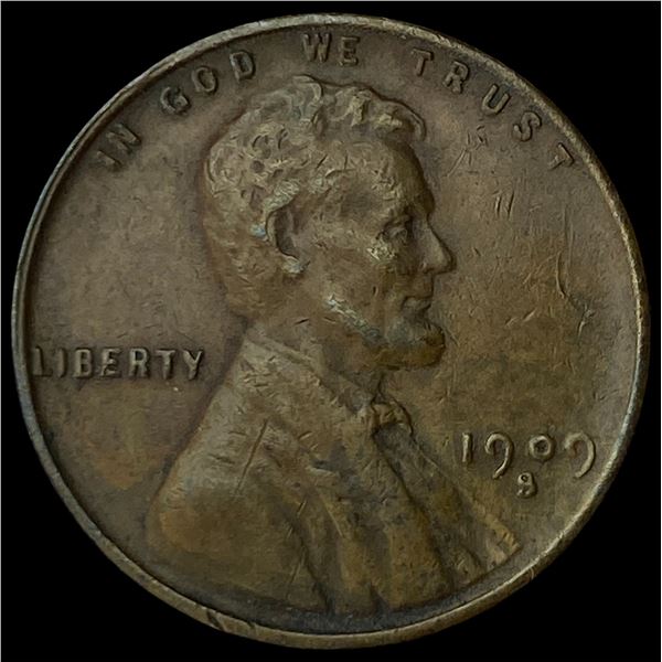 1909-S VDB Lincoln Wheat Cent CHOICE AU
