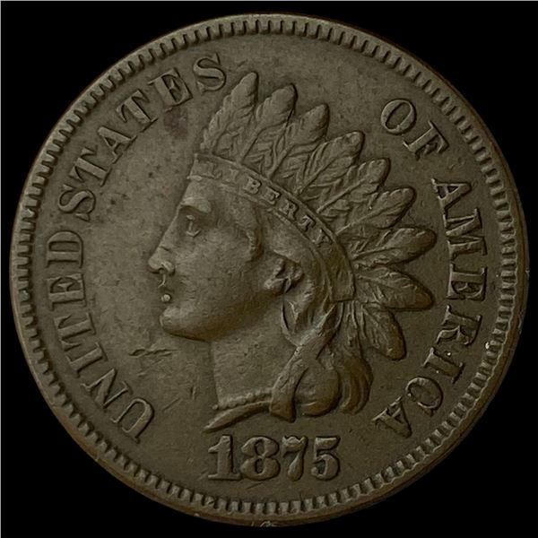 1875 Indian Head Cent CLOSELY UNCIRCULATED