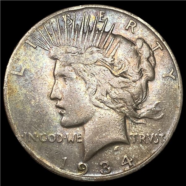 1934-S Silver Peace Dollar LIGHTLY CIRCULATED