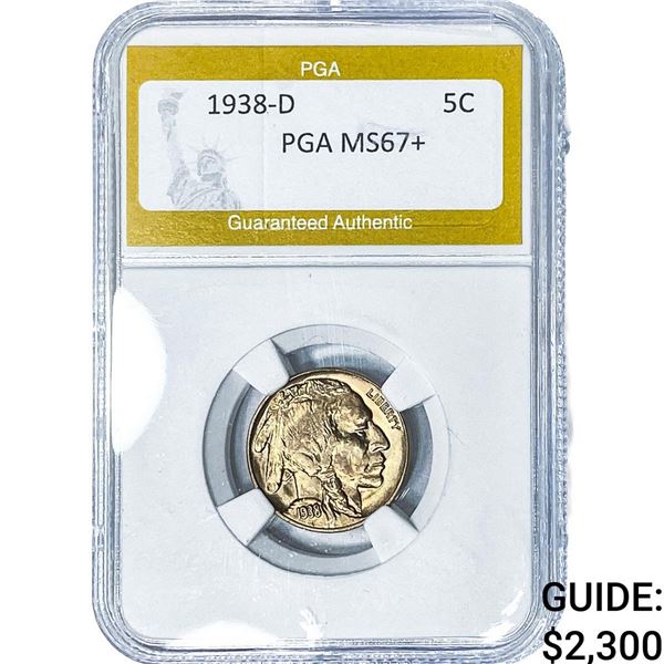 1938-D Buffalo Nickel PGA MS67+