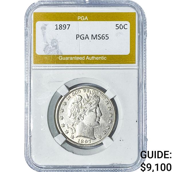 1897 Barber Half Dollar PGA MS65