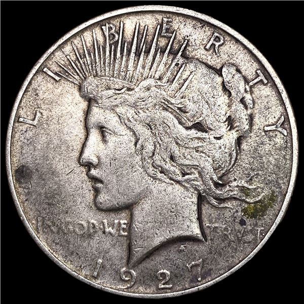 1927-D Silver Peace Dollar NEARLY  UNCIRCULATED