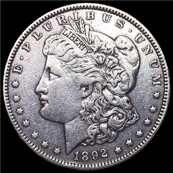 1892 Silver Morgan Dollar NEARLY UNCIRCULATED
