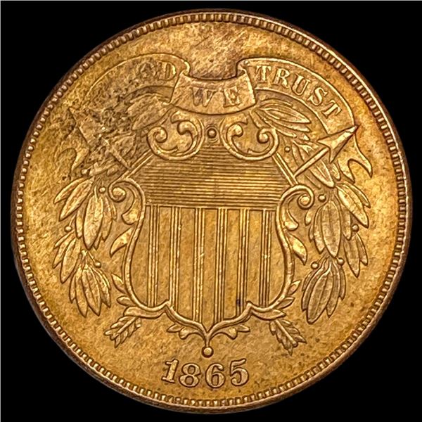 1865 Bronze Two-Cent Piece UNCIRCULATED