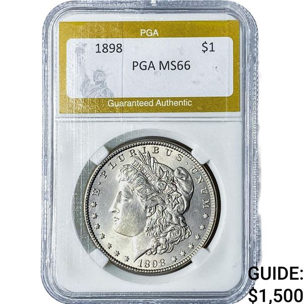 1898 Morgan Silver Dollar PGA MS66