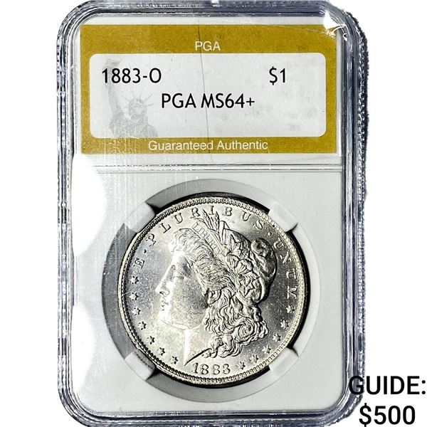 1883-O Morgan Silver Dollar PGA MS64+