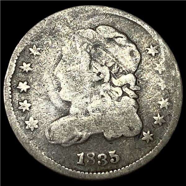 1835 Capped Bust Half Dime NEARLY  UNCIRCULATED
