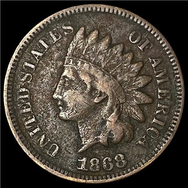 1868 Indian Head Cent LIGHTLY CIRCULATED