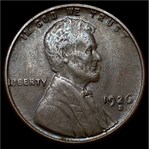 1926-S Lincoln Wheat Cent CLOSELY  UNCIRCULATED