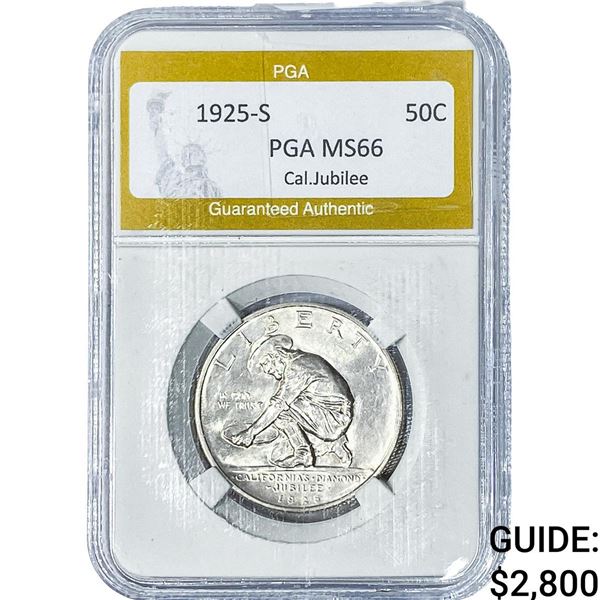 1925-S Jubilee Half Dollar PGA MS66