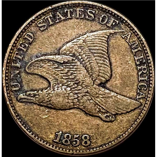 1858 Flying Eagle Cent NEARLY UNCIRCULATED