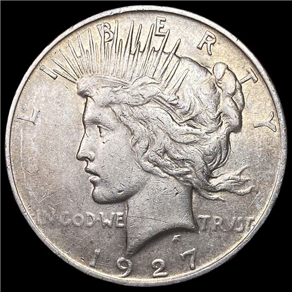 1927-D Peace Silver Dollar NEARLY  UNCIRCULATED