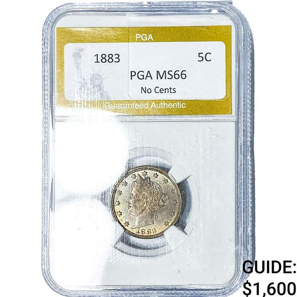 1883 Liberty Victory Nickel PGA MS66 No Cents