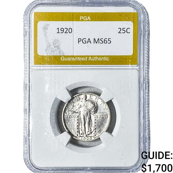 1920 Standing Liberty Quarter PGA MS65