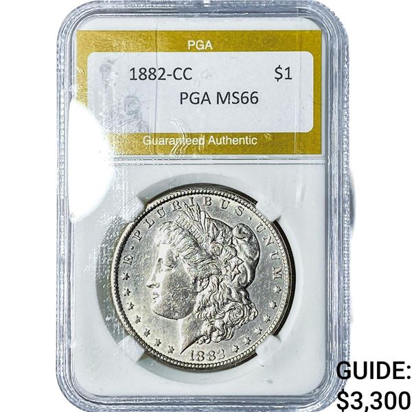 1882-CC Morgan Silver Dollar PGA MS66