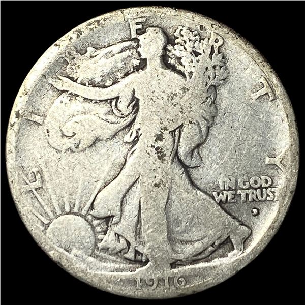 1916-D Silver Walking Liberty Half Dollar  NICELY CIRCULATED