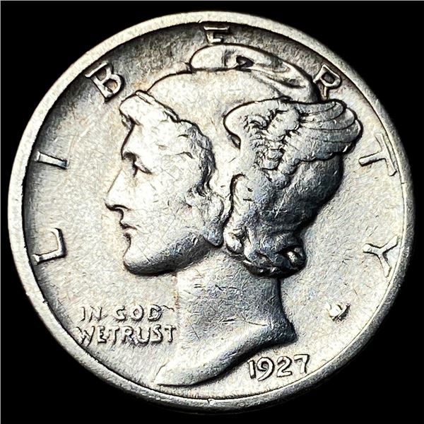 1927-D Silver Mercury Dime CLOSELY  UNCIRCULATED